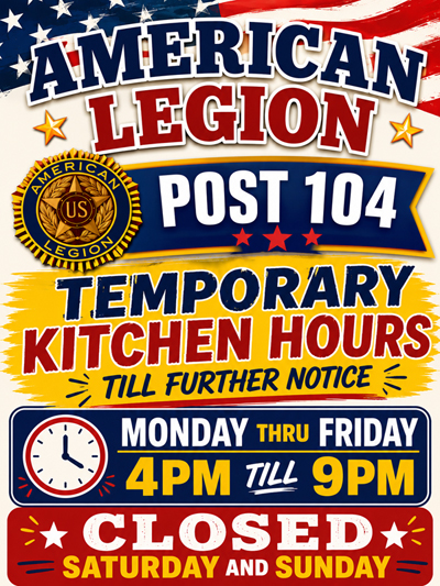 Temporary Kitchen Hours